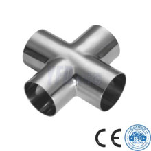 Sanitária em aço inoxidável Pipe Fitting Equal Cross